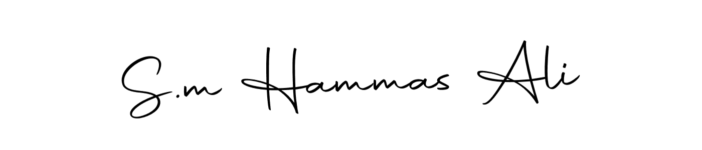 Use a signature maker to create a handwritten signature online. With this signature software, you can design (Autography-DOLnW) your own signature for name S.m Hammas Ali. S.m Hammas Ali signature style 10 images and pictures png