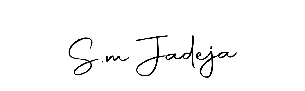 You can use this online signature creator to create a handwritten signature for the name S.m Jadeja. This is the best online autograph maker. S.m Jadeja signature style 10 images and pictures png
