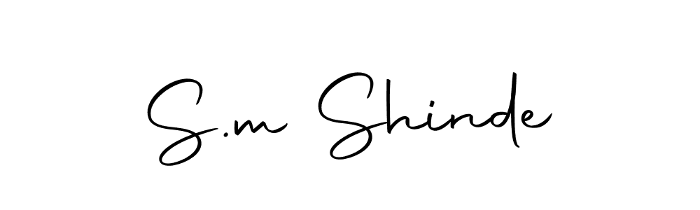 You should practise on your own different ways (Autography-DOLnW) to write your name (S.m Shinde) in signature. don't let someone else do it for you. S.m Shinde signature style 10 images and pictures png
