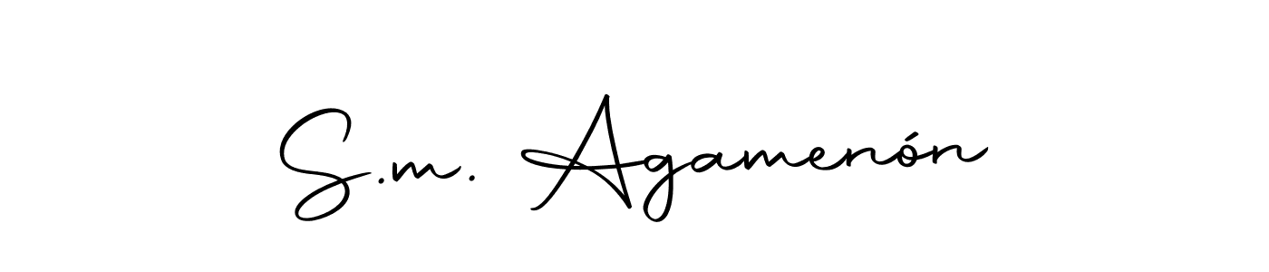 Once you've used our free online signature maker to create your best signature Autography-DOLnW style, it's time to enjoy all of the benefits that S.m. Agamenón name signing documents. S.m. Agamenón signature style 10 images and pictures png