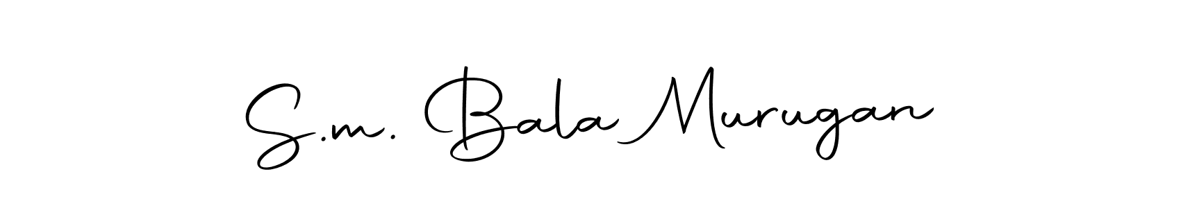 Make a beautiful signature design for name S.m. Bala Murugan. With this signature (Autography-DOLnW) style, you can create a handwritten signature for free. S.m. Bala Murugan signature style 10 images and pictures png