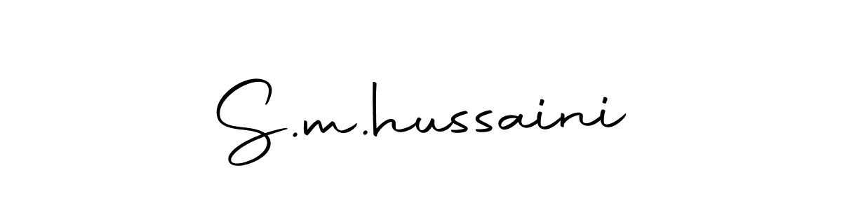 if you are searching for the best signature style for your name S.m.hussaini. so please give up your signature search. here we have designed multiple signature styles  using Autography-DOLnW. S.m.hussaini signature style 10 images and pictures png