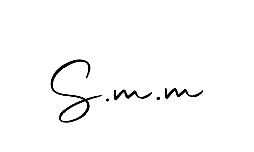 The best way (Autography-DOLnW) to make a short signature is to pick only two or three words in your name. The name S.m.m include a total of six letters. For converting this name. S.m.m signature style 10 images and pictures png