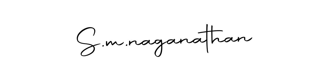 How to make S.m.naganathan signature? Autography-DOLnW is a professional autograph style. Create handwritten signature for S.m.naganathan name. S.m.naganathan signature style 10 images and pictures png