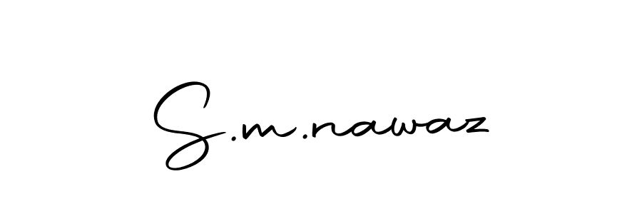 You should practise on your own different ways (Autography-DOLnW) to write your name (S.m.nawaz) in signature. don't let someone else do it for you. S.m.nawaz signature style 10 images and pictures png