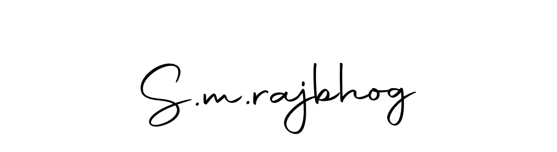 Create a beautiful signature design for name S.m.rajbhog. With this signature (Autography-DOLnW) fonts, you can make a handwritten signature for free. S.m.rajbhog signature style 10 images and pictures png