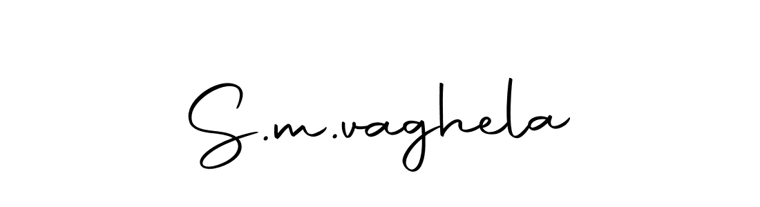 How to make S.m.vaghela signature? Autography-DOLnW is a professional autograph style. Create handwritten signature for S.m.vaghela name. S.m.vaghela signature style 10 images and pictures png