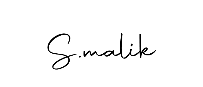 Design your own signature with our free online signature maker. With this signature software, you can create a handwritten (Autography-DOLnW) signature for name S.malik. S.malik signature style 10 images and pictures png