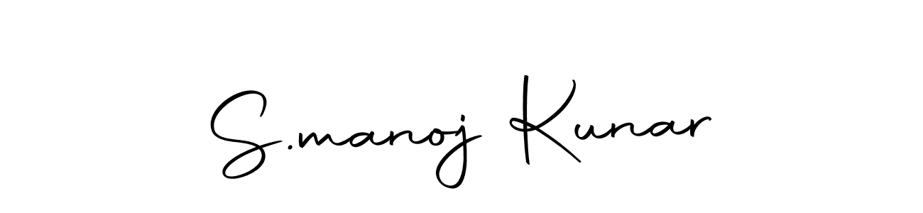 Make a beautiful signature design for name S.manoj Kunar. Use this online signature maker to create a handwritten signature for free. S.manoj Kunar signature style 10 images and pictures png