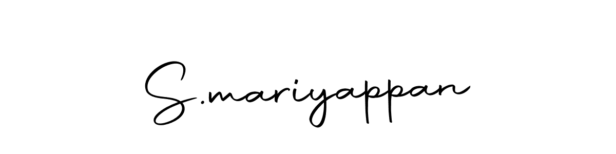 Create a beautiful signature design for name S.mariyappan. With this signature (Autography-DOLnW) fonts, you can make a handwritten signature for free. S.mariyappan signature style 10 images and pictures png