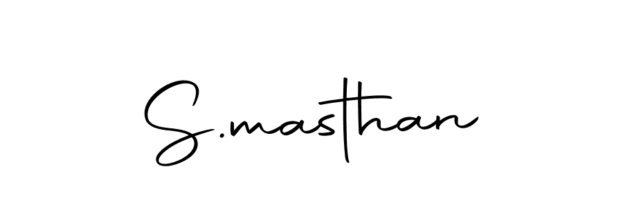 Design your own signature with our free online signature maker. With this signature software, you can create a handwritten (Autography-DOLnW) signature for name S.masthan. S.masthan signature style 10 images and pictures png