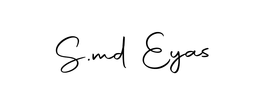 S.md Eyas stylish signature style. Best Handwritten Sign (Autography-DOLnW) for my name. Handwritten Signature Collection Ideas for my name S.md Eyas. S.md Eyas signature style 10 images and pictures png
