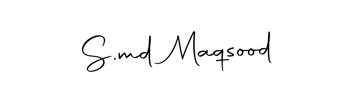 Make a beautiful signature design for name S.md Maqsood. Use this online signature maker to create a handwritten signature for free. S.md Maqsood signature style 10 images and pictures png