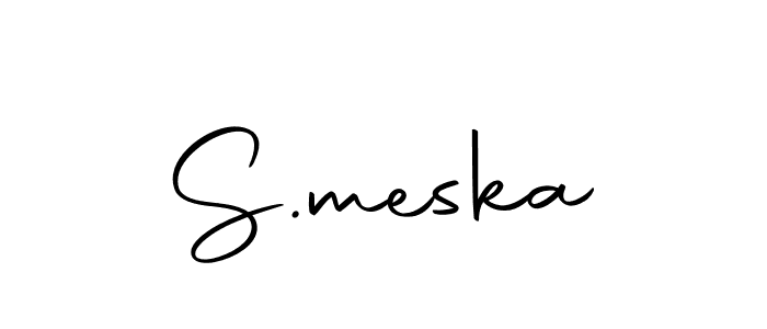 Create a beautiful signature design for name S.meska. With this signature (Autography-DOLnW) fonts, you can make a handwritten signature for free. S.meska signature style 10 images and pictures png