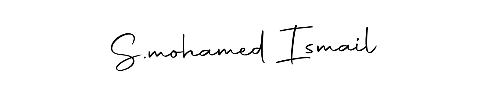 How to make S.mohamed Ismail signature? Autography-DOLnW is a professional autograph style. Create handwritten signature for S.mohamed Ismail name. S.mohamed Ismail signature style 10 images and pictures png