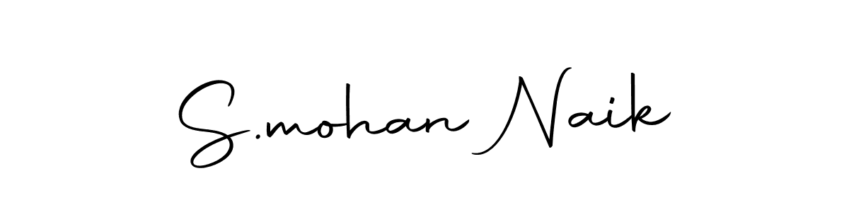 How to make S.mohan Naik signature? Autography-DOLnW is a professional autograph style. Create handwritten signature for S.mohan Naik name. S.mohan Naik signature style 10 images and pictures png