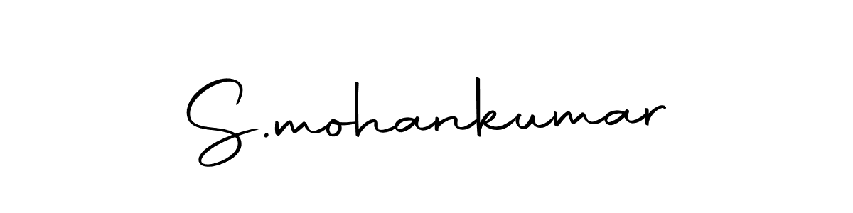 How to make S.mohankumar name signature. Use Autography-DOLnW style for creating short signs online. This is the latest handwritten sign. S.mohankumar signature style 10 images and pictures png