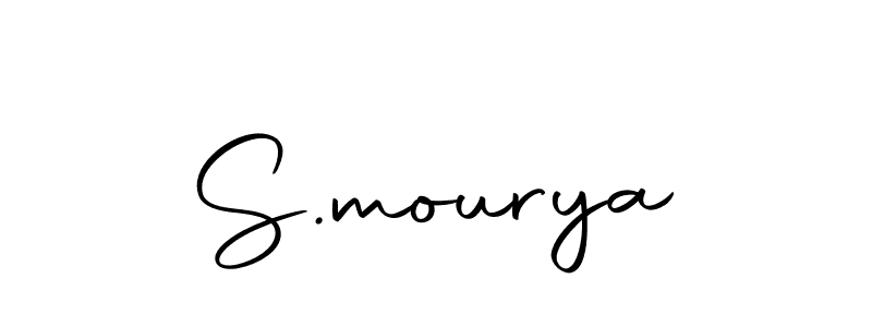 You should practise on your own different ways (Autography-DOLnW) to write your name (S.mourya) in signature. don't let someone else do it for you. S.mourya signature style 10 images and pictures png