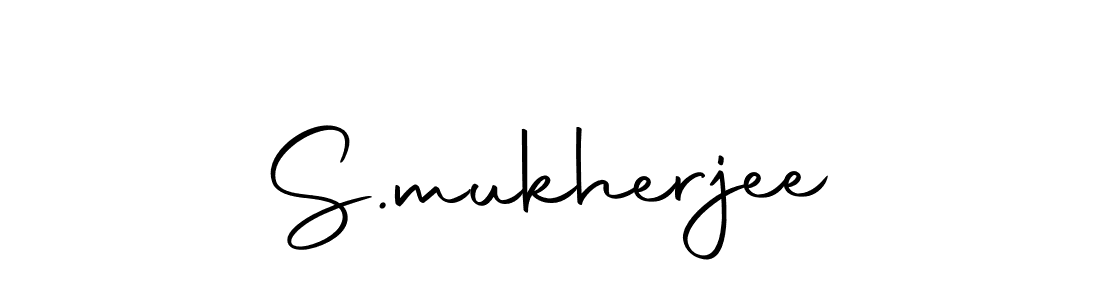 How to make S.mukherjee name signature. Use Autography-DOLnW style for creating short signs online. This is the latest handwritten sign. S.mukherjee signature style 10 images and pictures png