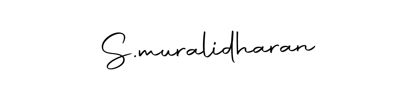 Design your own signature with our free online signature maker. With this signature software, you can create a handwritten (Autography-DOLnW) signature for name S.muralidharan. S.muralidharan signature style 10 images and pictures png