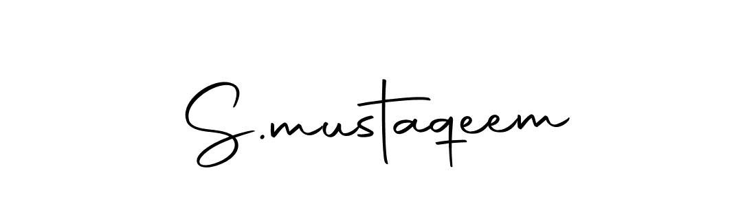 Use a signature maker to create a handwritten signature online. With this signature software, you can design (Autography-DOLnW) your own signature for name S.mustaqeem. S.mustaqeem signature style 10 images and pictures png