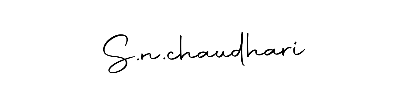 Create a beautiful signature design for name S.n.chaudhari. With this signature (Autography-DOLnW) fonts, you can make a handwritten signature for free. S.n.chaudhari signature style 10 images and pictures png