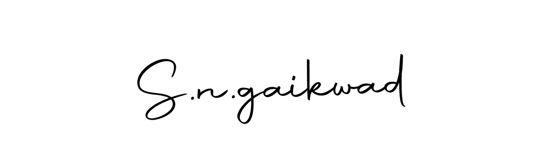 Use a signature maker to create a handwritten signature online. With this signature software, you can design (Autography-DOLnW) your own signature for name S.n.gaikwad. S.n.gaikwad signature style 10 images and pictures png