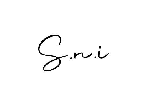 How to make S.n.i signature? Autography-DOLnW is a professional autograph style. Create handwritten signature for S.n.i name. S.n.i signature style 10 images and pictures png
