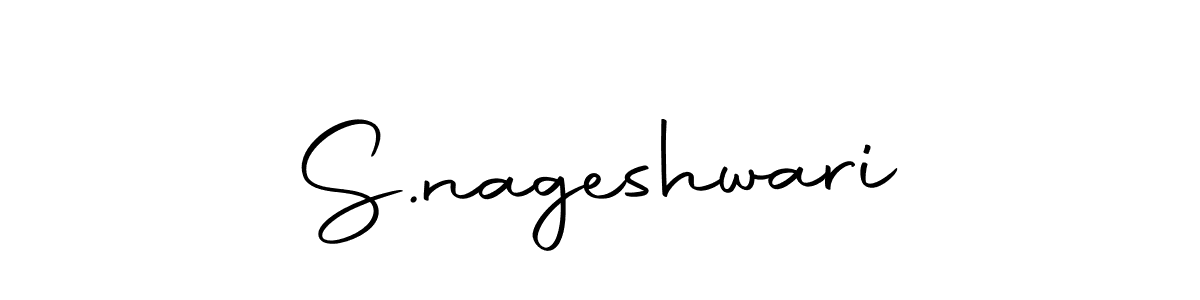 Use a signature maker to create a handwritten signature online. With this signature software, you can design (Autography-DOLnW) your own signature for name S.nageshwari. S.nageshwari signature style 10 images and pictures png