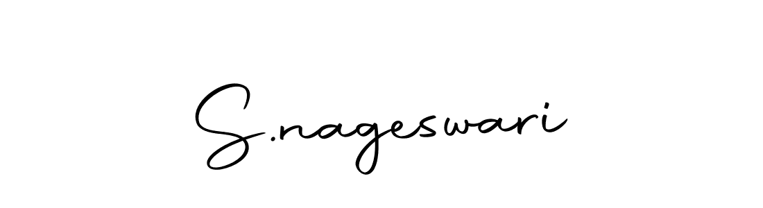 You should practise on your own different ways (Autography-DOLnW) to write your name (S.nageswari) in signature. don't let someone else do it for you. S.nageswari signature style 10 images and pictures png