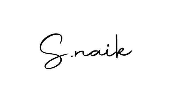 How to make S.naik name signature. Use Autography-DOLnW style for creating short signs online. This is the latest handwritten sign. S.naik signature style 10 images and pictures png