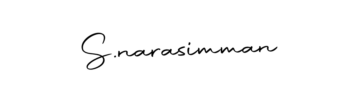 How to make S.narasimman name signature. Use Autography-DOLnW style for creating short signs online. This is the latest handwritten sign. S.narasimman signature style 10 images and pictures png