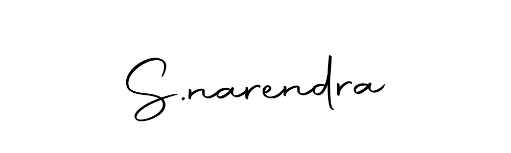 Make a beautiful signature design for name S.narendra. With this signature (Autography-DOLnW) style, you can create a handwritten signature for free. S.narendra signature style 10 images and pictures png