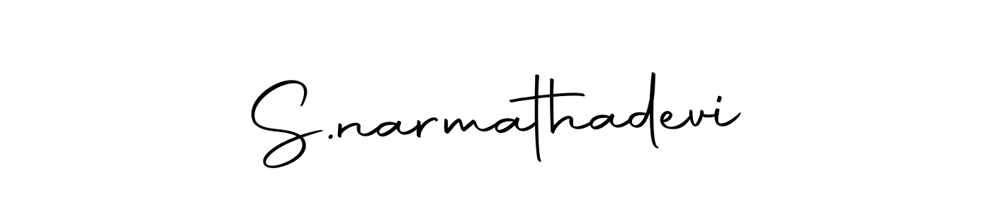 Make a beautiful signature design for name S.narmathadevi. With this signature (Autography-DOLnW) style, you can create a handwritten signature for free. S.narmathadevi signature style 10 images and pictures png