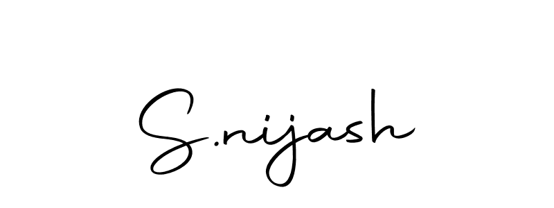 Create a beautiful signature design for name S.nijash. With this signature (Autography-DOLnW) fonts, you can make a handwritten signature for free. S.nijash signature style 10 images and pictures png