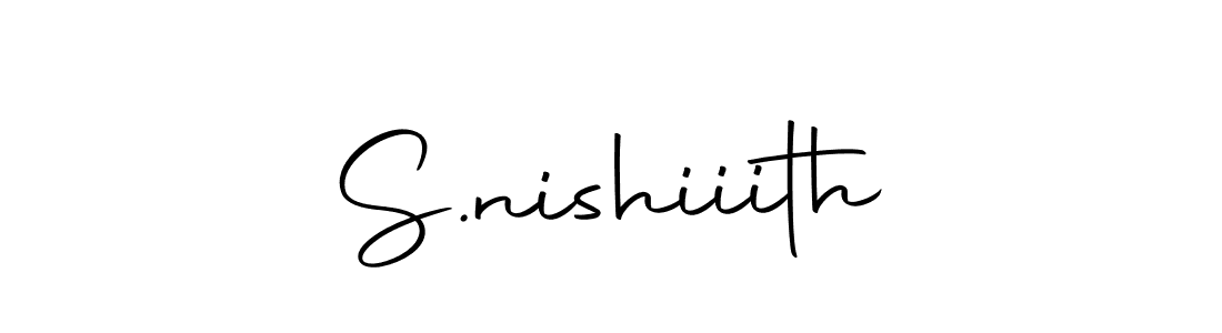 You should practise on your own different ways (Autography-DOLnW) to write your name (S.nishiiith) in signature. don't let someone else do it for you. S.nishiiith signature style 10 images and pictures png