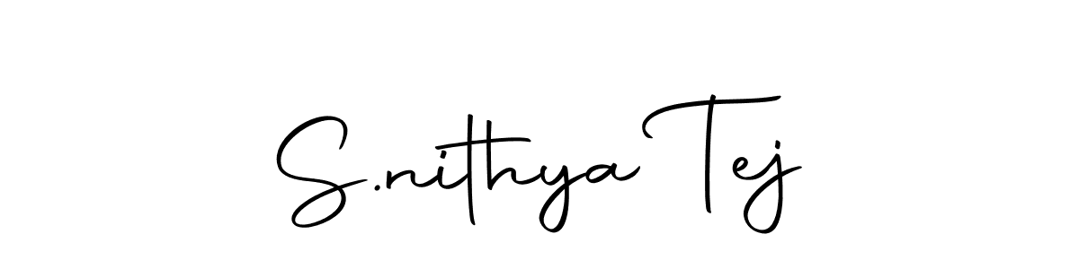 if you are searching for the best signature style for your name S.nithya Tej. so please give up your signature search. here we have designed multiple signature styles  using Autography-DOLnW. S.nithya Tej signature style 10 images and pictures png