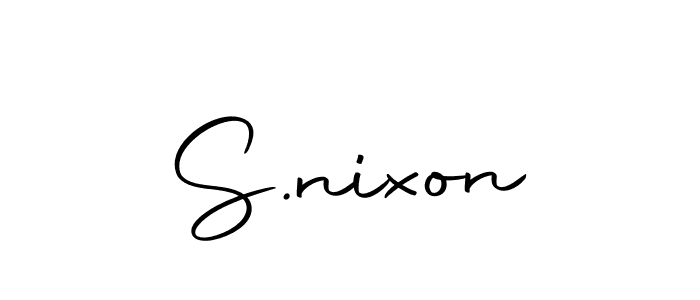 Create a beautiful signature design for name S.nixon. With this signature (Autography-DOLnW) fonts, you can make a handwritten signature for free. S.nixon signature style 10 images and pictures png