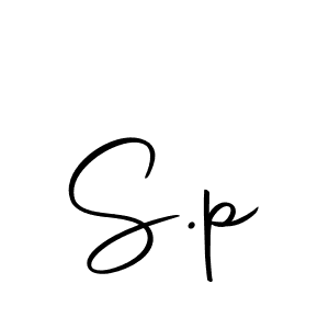 How to make S.p signature? Autography-DOLnW is a professional autograph style. Create handwritten signature for S.p name. S.p signature style 10 images and pictures png
