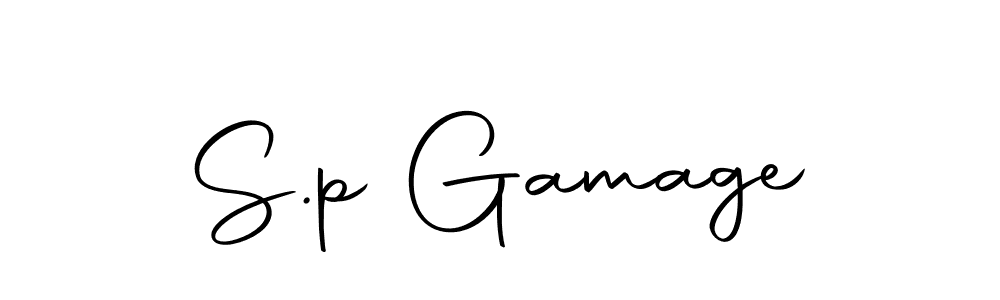 Also we have S.p Gamage name is the best signature style. Create professional handwritten signature collection using Autography-DOLnW autograph style. S.p Gamage signature style 10 images and pictures png