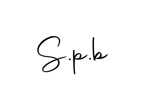 Design your own signature with our free online signature maker. With this signature software, you can create a handwritten (Autography-DOLnW) signature for name S.p.b. S.p.b signature style 10 images and pictures png