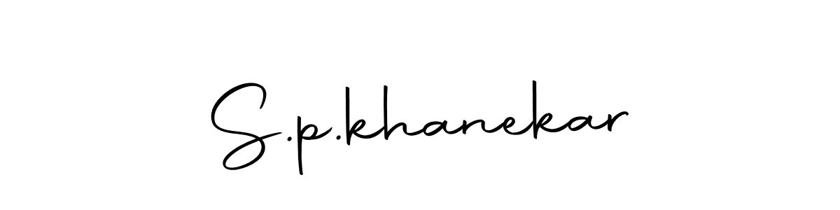 S.p.khanekar stylish signature style. Best Handwritten Sign (Autography-DOLnW) for my name. Handwritten Signature Collection Ideas for my name S.p.khanekar. S.p.khanekar signature style 10 images and pictures png