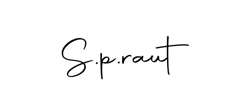 S.p.raut stylish signature style. Best Handwritten Sign (Autography-DOLnW) for my name. Handwritten Signature Collection Ideas for my name S.p.raut. S.p.raut signature style 10 images and pictures png