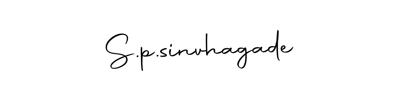 S.p.sinvhagade stylish signature style. Best Handwritten Sign (Autography-DOLnW) for my name. Handwritten Signature Collection Ideas for my name S.p.sinvhagade. S.p.sinvhagade signature style 10 images and pictures png