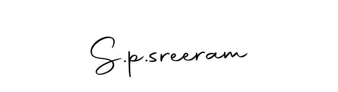 Design your own signature with our free online signature maker. With this signature software, you can create a handwritten (Autography-DOLnW) signature for name S.p.sreeram. S.p.sreeram signature style 10 images and pictures png