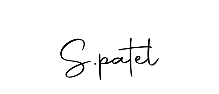 You should practise on your own different ways (Autography-DOLnW) to write your name (S.patel) in signature. don't let someone else do it for you. S.patel signature style 10 images and pictures png