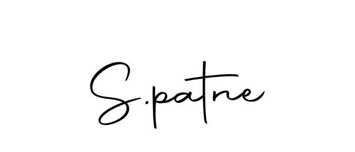 Create a beautiful signature design for name S.patne. With this signature (Autography-DOLnW) fonts, you can make a handwritten signature for free. S.patne signature style 10 images and pictures png