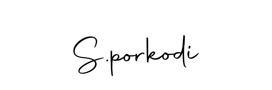 How to Draw S.porkodi signature style? Autography-DOLnW is a latest design signature styles for name S.porkodi. S.porkodi signature style 10 images and pictures png