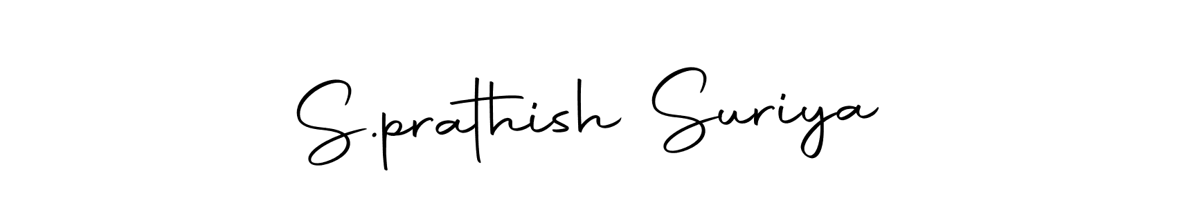 Create a beautiful signature design for name S.prathish Suriya. With this signature (Autography-DOLnW) fonts, you can make a handwritten signature for free. S.prathish Suriya signature style 10 images and pictures png