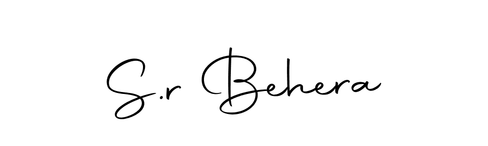 Design your own signature with our free online signature maker. With this signature software, you can create a handwritten (Autography-DOLnW) signature for name S.r Behera. S.r Behera signature style 10 images and pictures png